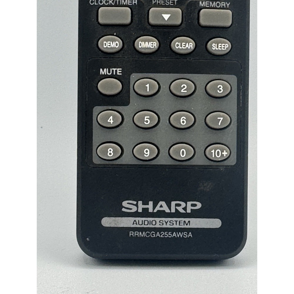 Sharp RRMCGA255AWSA Audio System‎ Remote Control - Picture 2 of 5